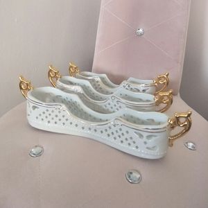 Antique Porcelain Treasures Table Serving